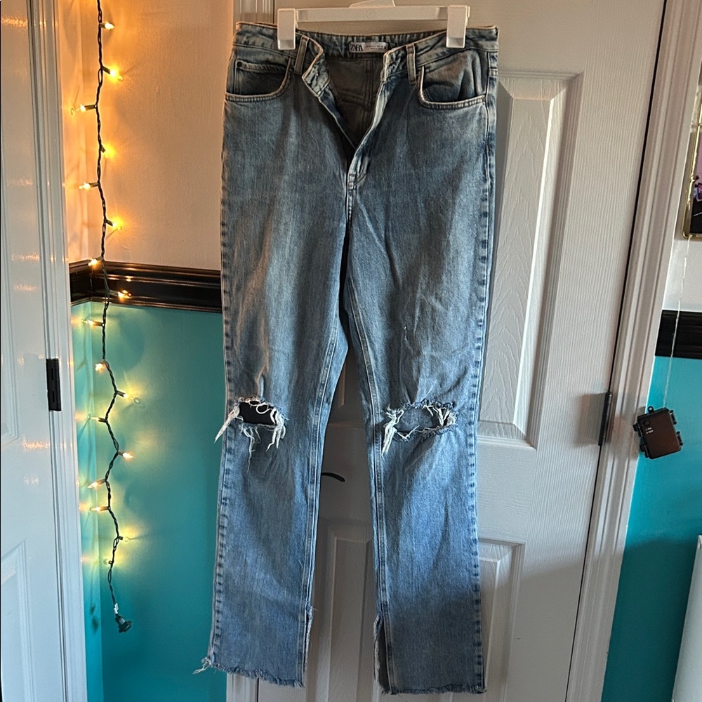 Zara Light Blue Denim Jeans